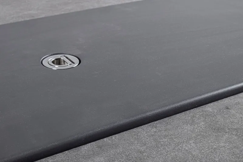 Clearance Bizzotto SALOTTO ANGOLARE IN ALLUMINIO ANTRACITE PG61 - HENDRIX