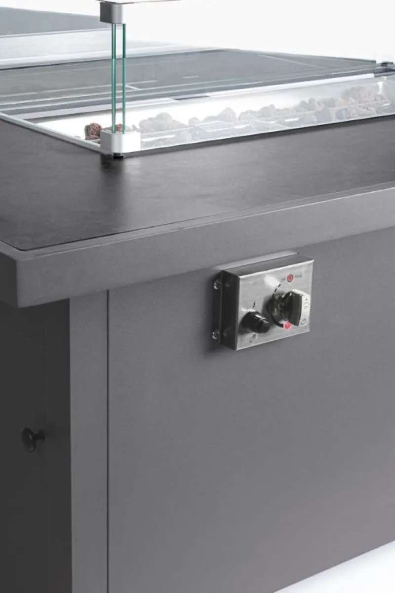 Clearance Bizzotto SALOTTO ANGOLARE IN ALLUMINIO ANTRACITE PG61 - HENDRIX