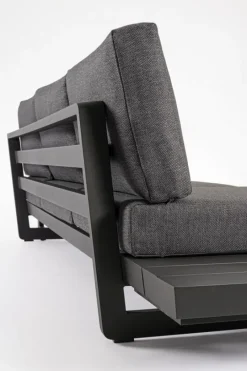 Clearance Bizzotto SALOTTO ANGOLARE IN ALLUMINIO ANTRACITE WG21 - INFINITY