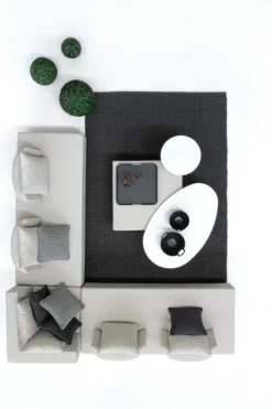 Hot Bizzotto SALOTTO ANGOLARE IN TESSUTO PER ESTERNO COLOR SABBIA - PIPER