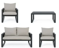 Hot Bizzotto SALOTTO IN ALLUMINIO ANTRACITE LH32 - CAPTIVA