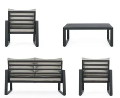 Hot Bizzotto SALOTTO IN ALLUMINIO ANTRACITE LH32 - CAPTIVA