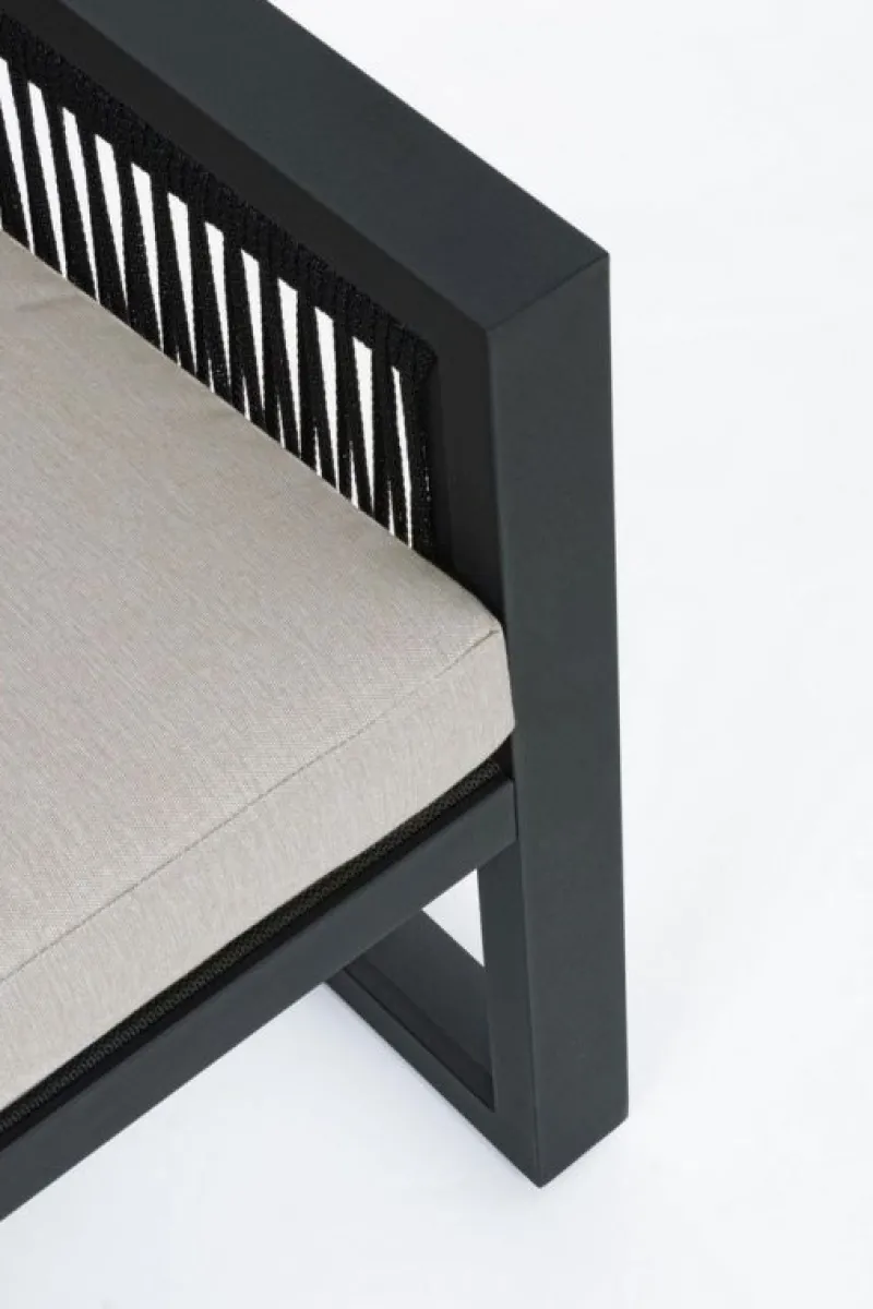 Hot Bizzotto SALOTTO IN ALLUMINIO ANTRACITE LH32 - CAPTIVA