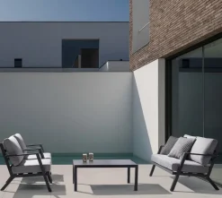 Bizzotto SALOTTO IN ALLUMINIO ANTRACITE YK13 - HARLEY