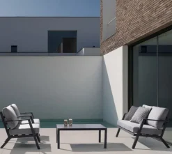 Bizzotto SALOTTO IN ALLUMINIO ANTRACITE YK13 - HARLEY