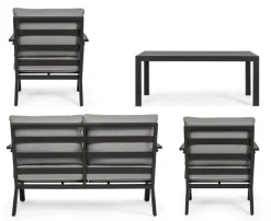 Bizzotto SALOTTO IN ALLUMINIO ANTRACITE YK13 - HARLEY