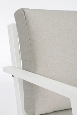 New Bizzotto SALOTTO IN ALLUMINIO CON CUSCINI BIANCO YK11 - HARLEY