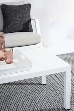 New Bizzotto SALOTTO IN ALLUMINIO CON CUSCINI BIANCO YK11 - HARLEY