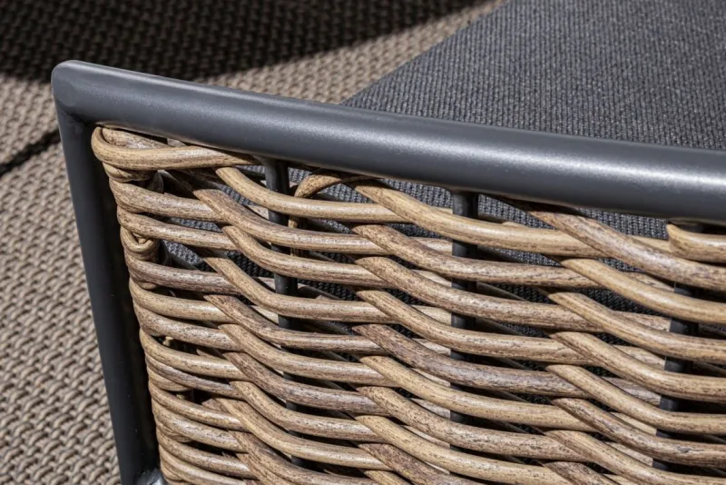 Discount Bizzotto SALOTTO IN FIBRA SINTETICA ANTRACITE YK13 - MARIBELA