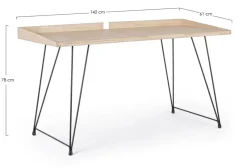 Bizzotto SCRIVANIA IN LEGNO - DISTRICT