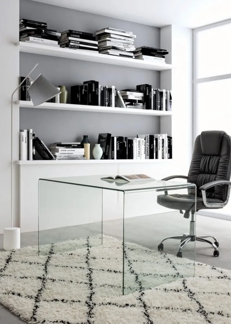 Outlet Bizzotto SCRIVANIA IN VETRO - IRIDE