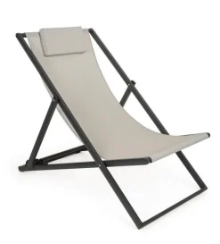 Bizzotto SDRAIO IN ALLUMINIO GRIGIO SCURO - TAYLOR