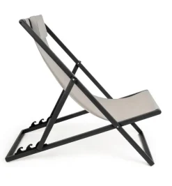 Bizzotto SDRAIO IN ALLUMINIO GRIGIO SCURO - TAYLOR