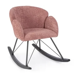 Hot Bizzotto SEDIA A DONDOLO EFFETTO BOUCLE' CANYON - SIBILLA