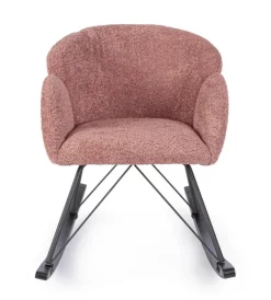 Hot Bizzotto SEDIA A DONDOLO EFFETTO BOUCLE' CANYON - SIBILLA