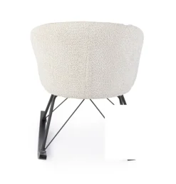 Discount Bizzotto SEDIA A DONDOLO EFFETTO BOUCLE' NATURALE - SIBILLA