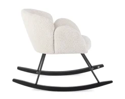 Discount Bizzotto SEDIA A DONDOLO EFFETTO BOUCLE' NATURALE - SIBILLA