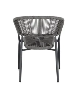 Outlet Bizzotto SEDIA C-BR ALGAIDA ANTRACITE/GRIGIO