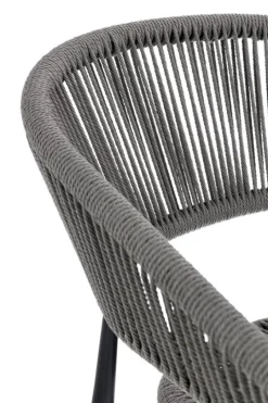 Outlet Bizzotto SEDIA C-BR ALGAIDA ANTRACITE/GRIGIO