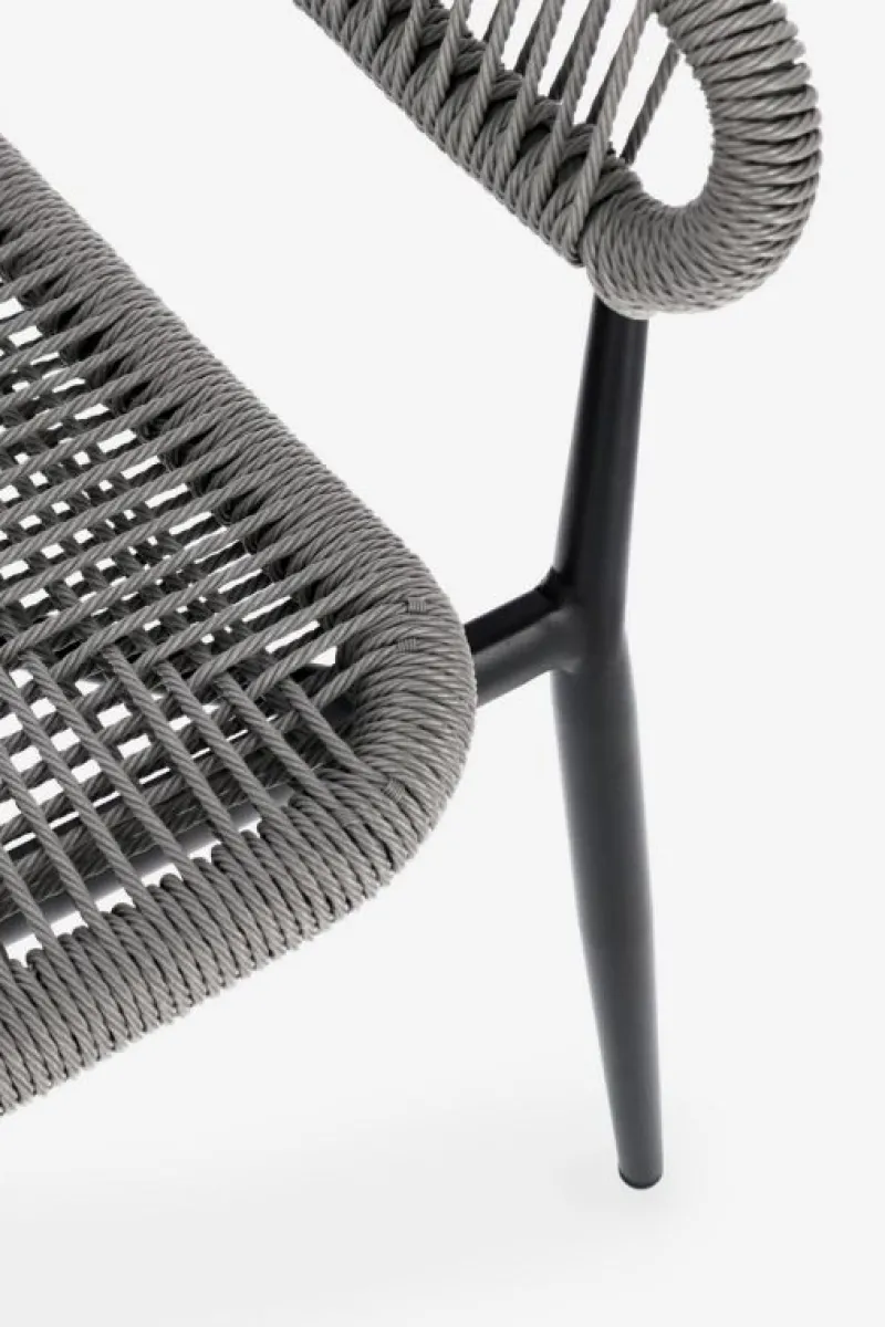 Outlet Bizzotto SEDIA C-BR ALGAIDA ANTRACITE/GRIGIO