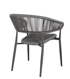 Outlet Bizzotto SEDIA C-BR ALGAIDA ANTRACITE/GRIGIO