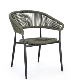 Hot Bizzotto SEDIA C-BR ALGAIDA ANTRACITE/VERDE