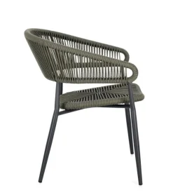 Hot Bizzotto SEDIA C-BR ALGAIDA ANTRACITE/VERDE