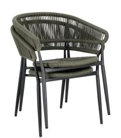 Hot Bizzotto SEDIA C-BR ALGAIDA ANTRACITE/VERDE