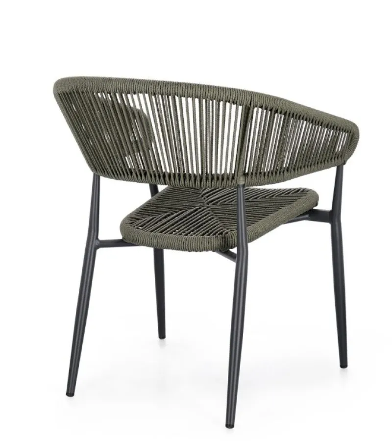 Hot Bizzotto SEDIA C-BR ALGAIDA ANTRACITE/VERDE