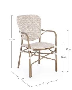 Outlet Bizzotto SEDIA C-BR CADEIRA BEIGE