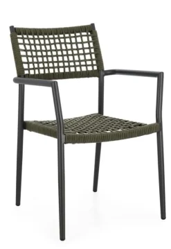 Outlet Bizzotto SEDIA C-BR CALETA ANTRACITE/VERDE