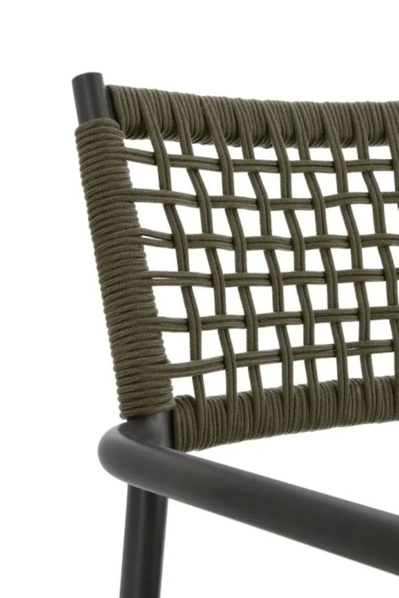 Outlet Bizzotto SEDIA C-BR CALETA ANTRACITE/VERDE