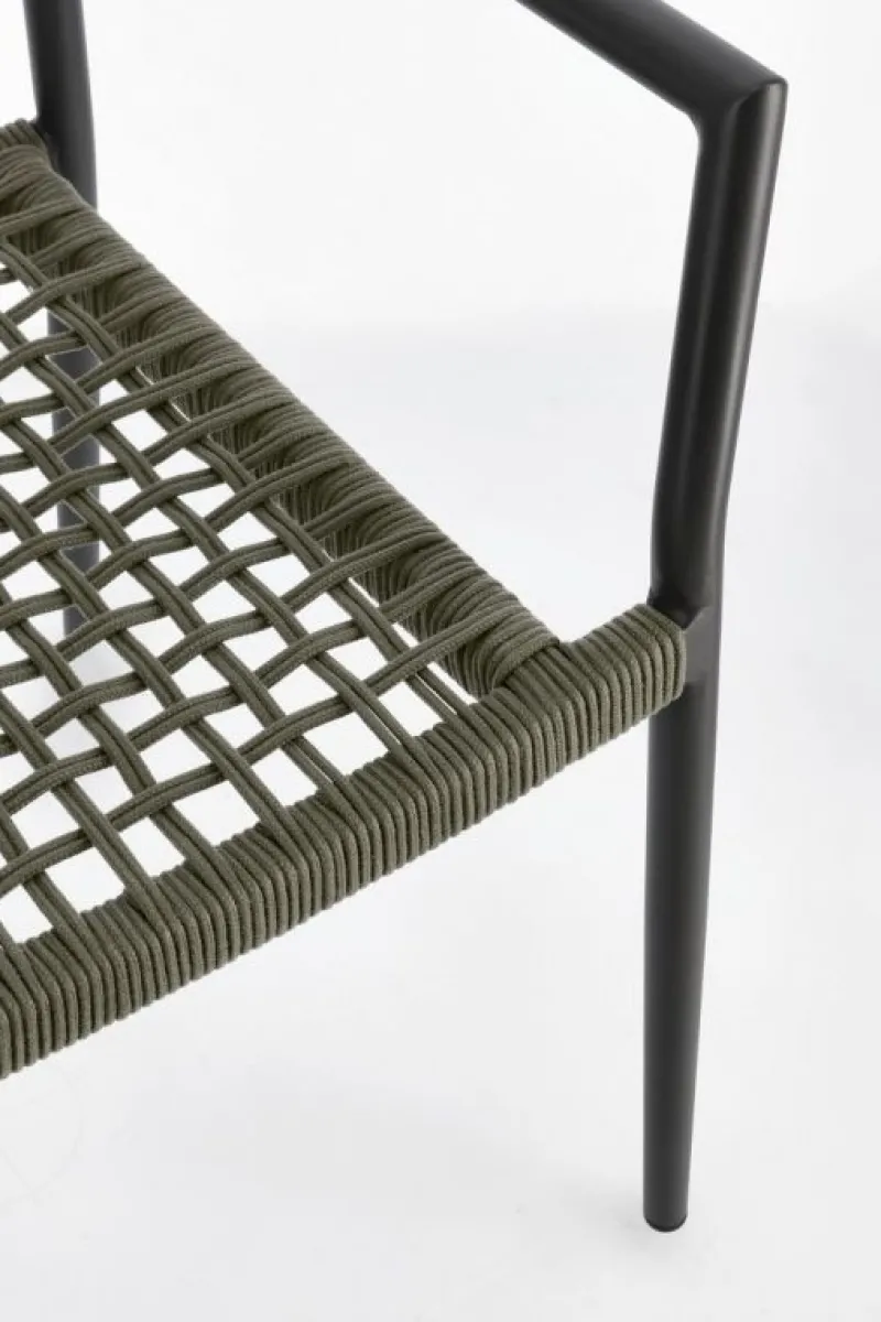 Outlet Bizzotto SEDIA C-BR CALETA ANTRACITE/VERDE