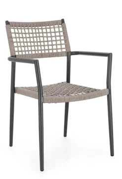 Outlet Bizzotto SEDIA C-BR CALETA ANTRACITE/KHAKI