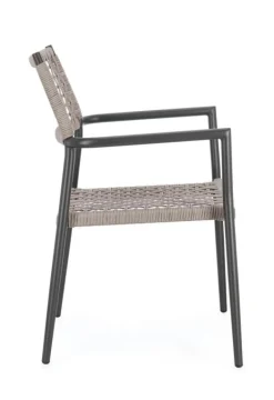 Outlet Bizzotto SEDIA C-BR CALETA ANTRACITE/KHAKI