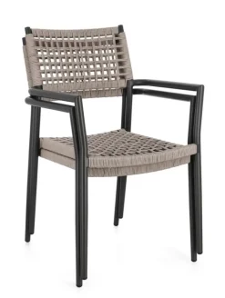 Outlet Bizzotto SEDIA C-BR CALETA ANTRACITE/KHAKI