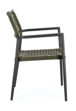 Bizzotto SEDIA C-BR CALETA ANTRACITE/VERDE