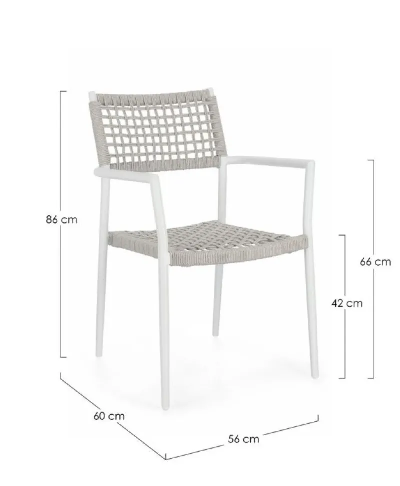 Best Bizzotto SEDIA C-BR CALETA BIANCO