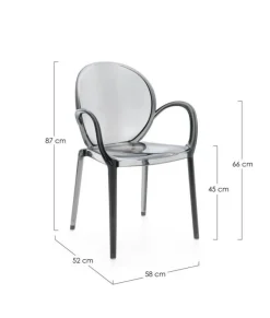 Best Bizzotto SEDIA C-BR CAMILLA FUME'