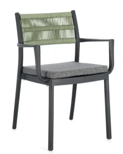 Sale Bizzotto SEDIA C-BR C-C ALVIN ANTRACITE/VERDE