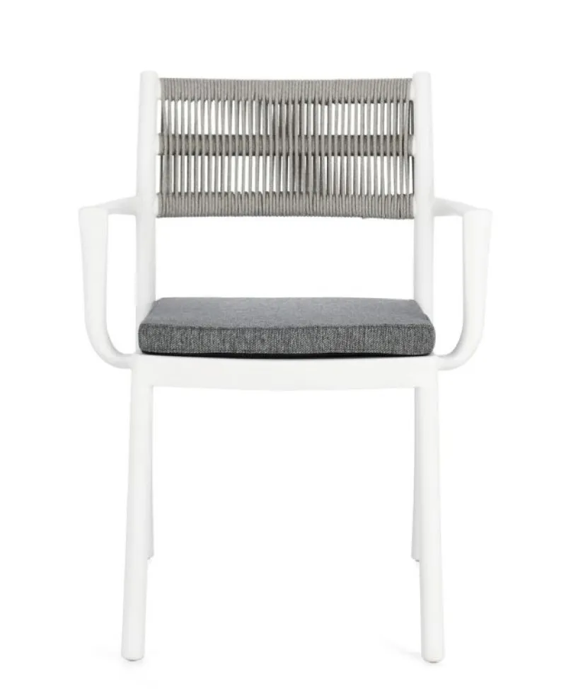 Clearance Bizzotto SEDIA C-BR C-C ALVIN BIANCO/GRIGIO CH.