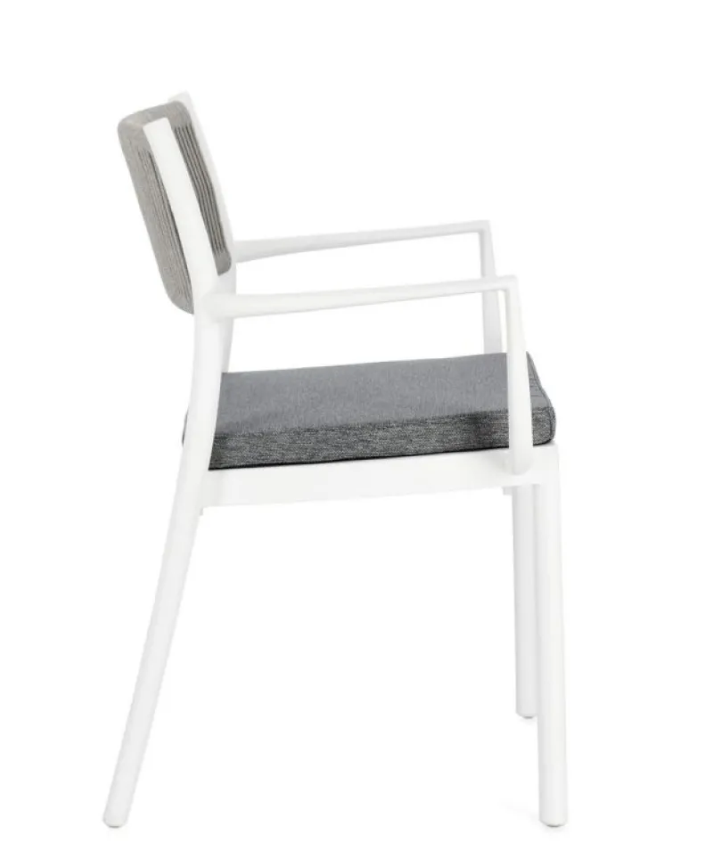 Clearance Bizzotto SEDIA C-BR C-C ALVIN BIANCO/GRIGIO CH.