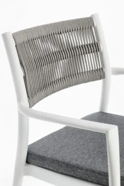 Clearance Bizzotto SEDIA C-BR C-C ALVIN BIANCO/GRIGIO CH.