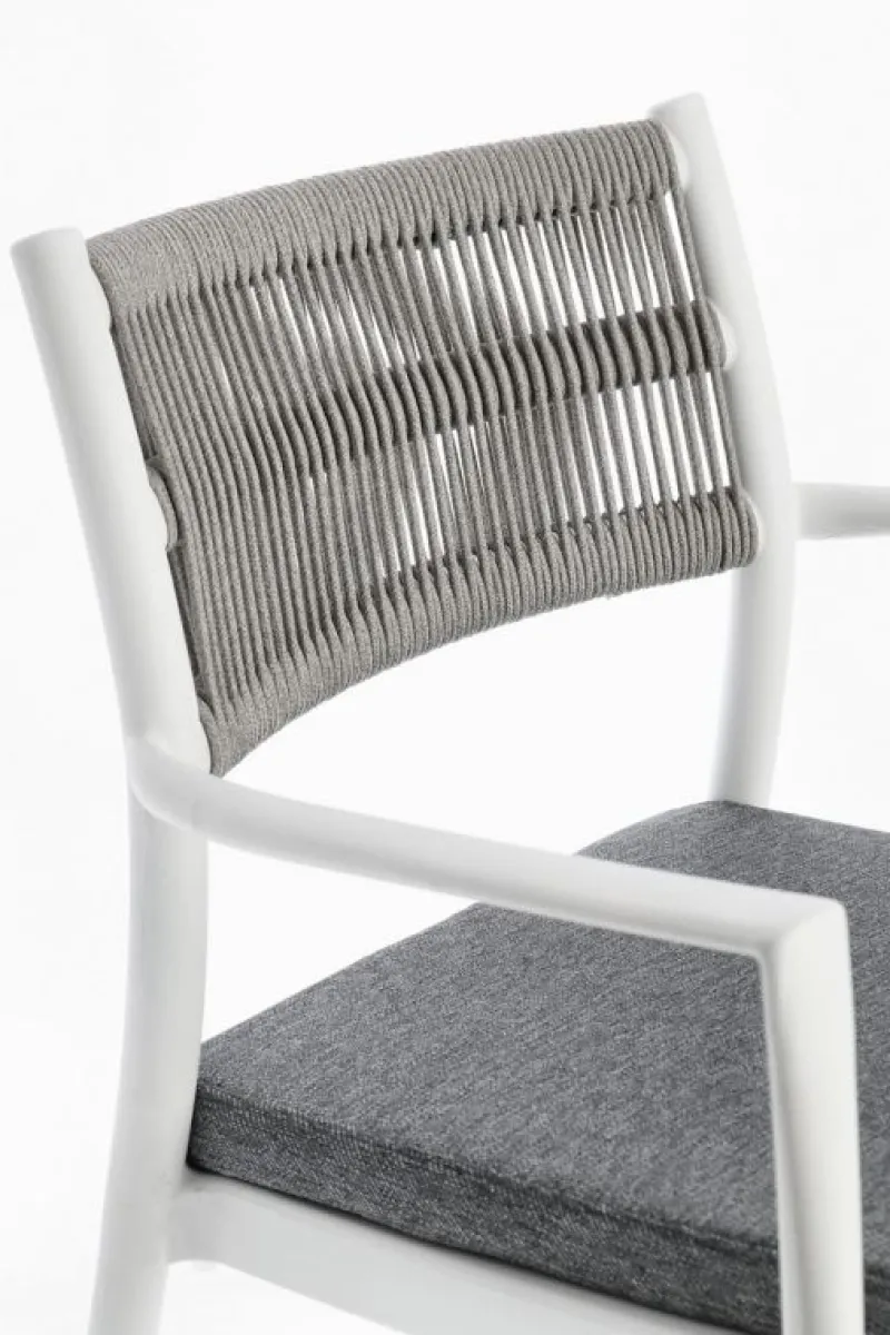 Clearance Bizzotto SEDIA C-BR C-C ALVIN BIANCO/GRIGIO CH.