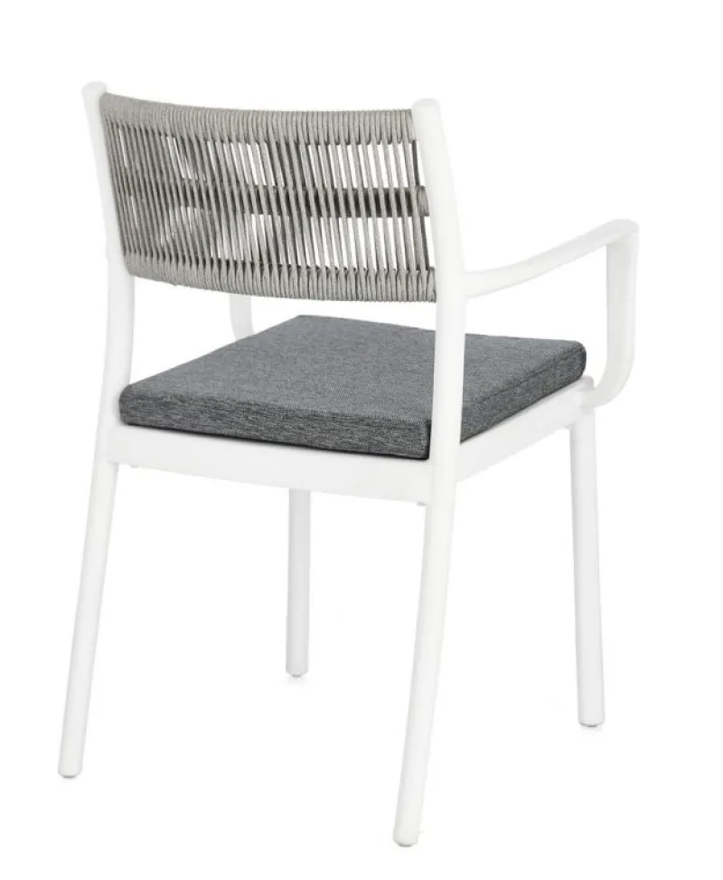 Clearance Bizzotto SEDIA C-BR C-C ALVIN BIANCO/GRIGIO CH.