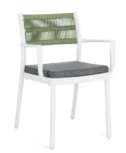 New Bizzotto SEDIA C-BR C-C ALVIN BIANCO/VERDE
