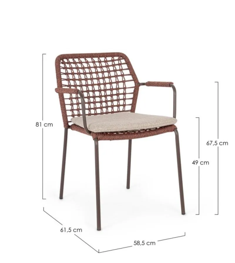 Outlet Bizzotto SEDIA C-BR C-C CANAR JAVA