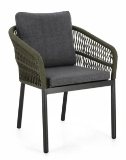 Discount Bizzotto SEDIA C-BR C-C GALDANA ANTRACITE/VERDE