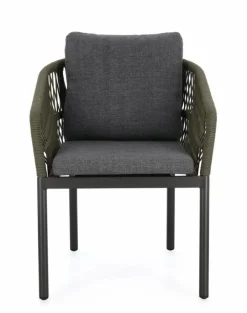 Discount Bizzotto SEDIA C-BR C-C GALDANA ANTRACITE/VERDE