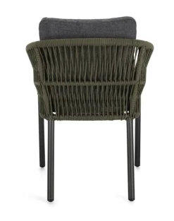 Discount Bizzotto SEDIA C-BR C-C GALDANA ANTRACITE/VERDE